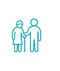 Elderly assistance icon